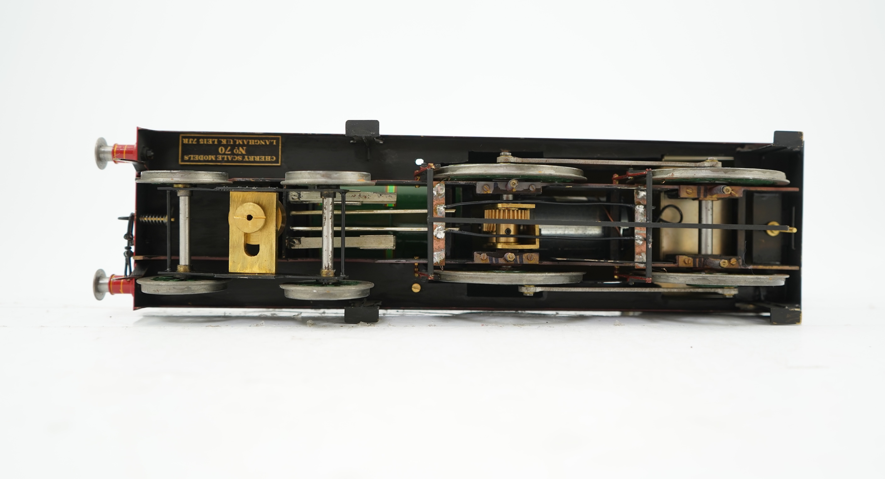 A Gauge One Cherry Scale Models No.70 South East and Chatham Railway D Class, 737, 4-4-0 tender locomotive, powered for two rail operation.